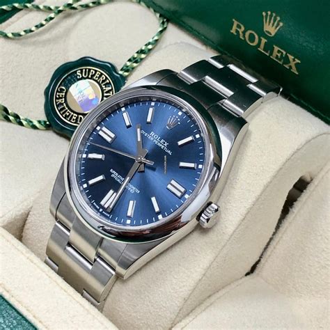 rolex oyster perpetual blue 41.